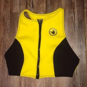 Vintage body glove swim top bikini surf M